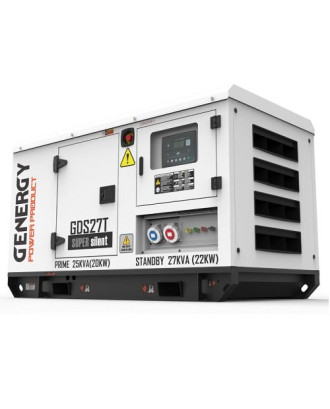 Дизельний генератор GENERGY GDS27T (22 кВт, 400 В, у кожусі)